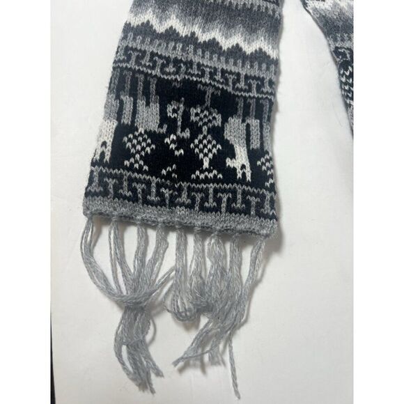 Paruq Luxury Alpaca Peruvian Long Beanie Hat Patterned One Sz NWT - Picture 2 of 5